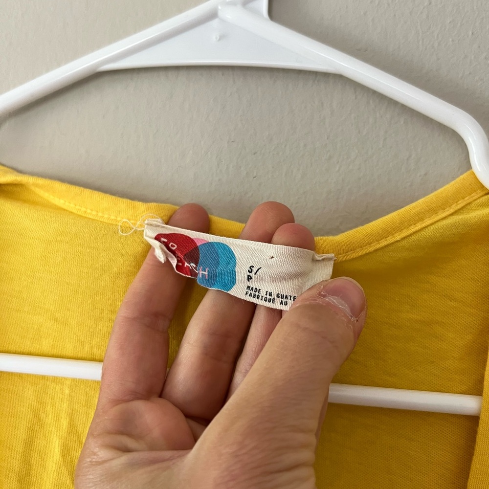 FP Beach Carta Tee Shirt Midi - Yellow - Picture 3 of 6
